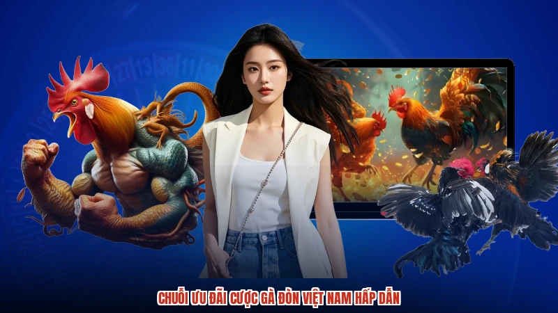 Chuỗi ưu đãi cược gà đòn Việt Nam hấp dẫn