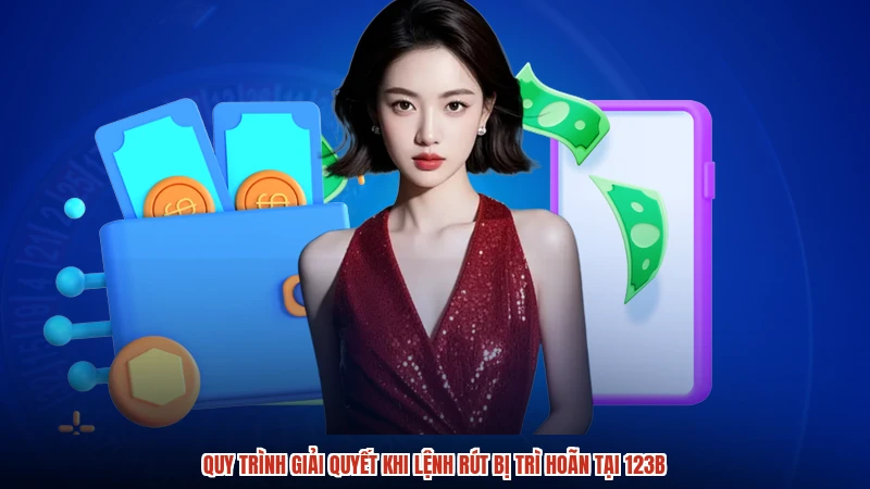Quy trình giải quyết khi lệnh rút bị trì hoãn tại 123B